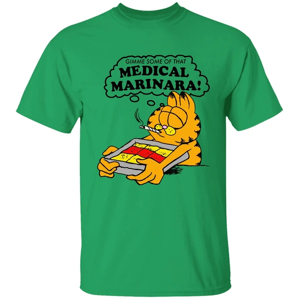 Garfield Smoking Gimme Some Of That Medical Marinara Shirt