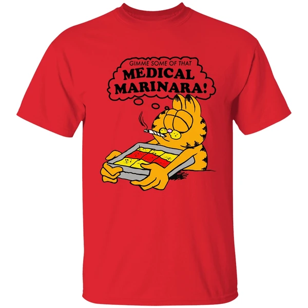 Garfield Smoking Gimme Some Of That Medical Marinara Shirt - Image 6
