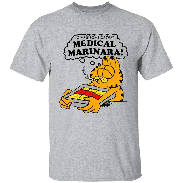 Garfield Smoking Gimme Some Of That Medical Marinara Shirt - Image 8