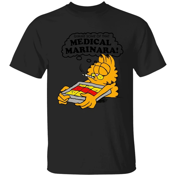 Garfield Smoking Gimme Some Of That Medical Marinara Shirt - Image 9