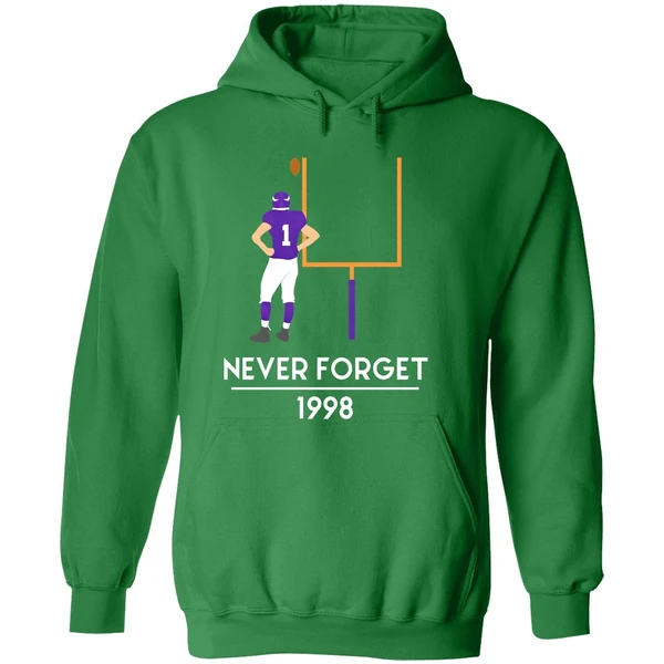 Gary Anderson Minnesota Vikings Never Forget 1998 Hoodie - Image 2