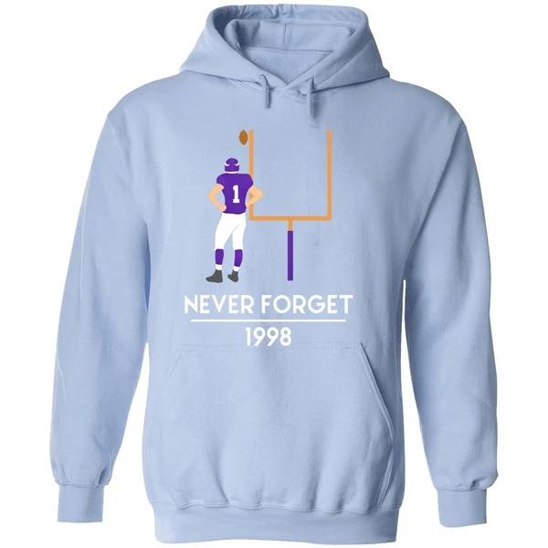Gary Anderson Minnesota Vikings Never Forget 1998 Hoodie - Image 4