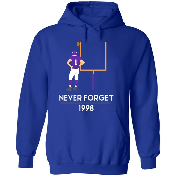 Gary Anderson Minnesota Vikings Never Forget 1998 Hoodie - Image 7