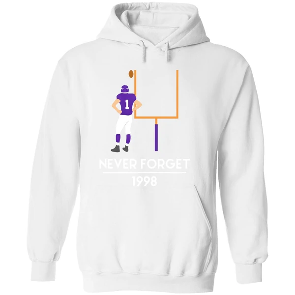 Gary Anderson Minnesota Vikings Never Forget 1998 Hoodie - Image 8