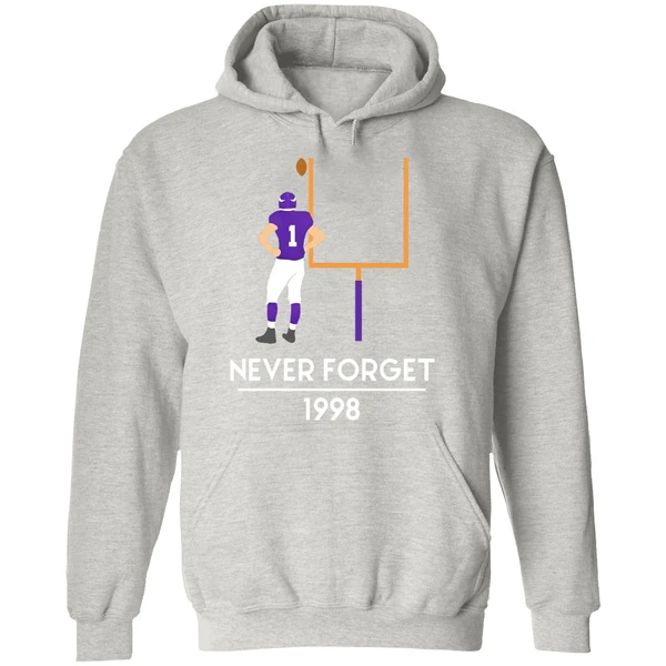 Gary Anderson Minnesota Vikings Never Forget 1998 Hoodie - Image 9