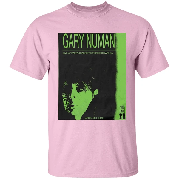 gary numan apr 4 2026 pappy harriet s in pioneertown ca shirt lightpink