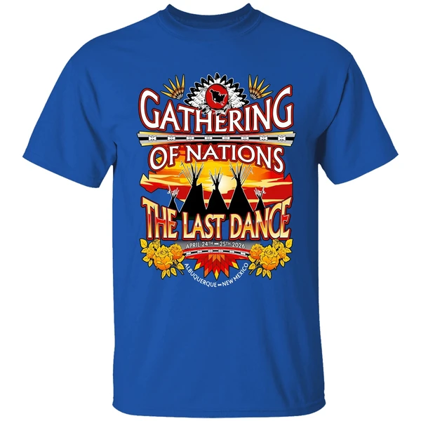 gathering of nations the last dance shirt royalblue