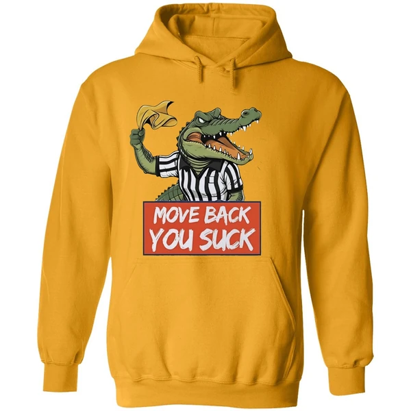 Gator Yellow Flag Move Back You Suck Hoodie