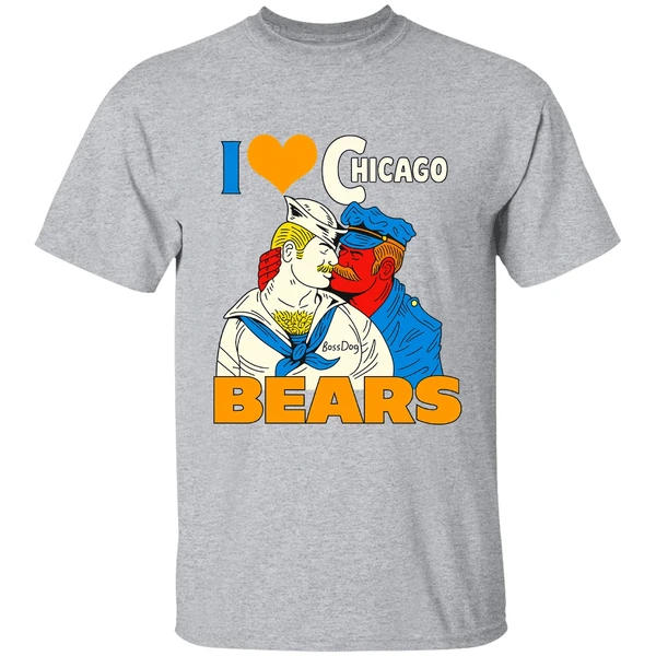 Gay Love I Love Chicago Bears Shirt