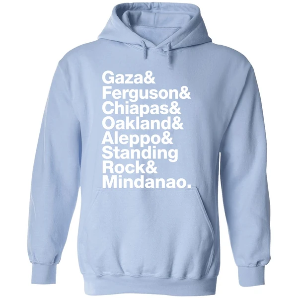 Gaza Ferguson Chiapas Oakland Aleppo Standing Rock Mindanao Hoodie - Image 4