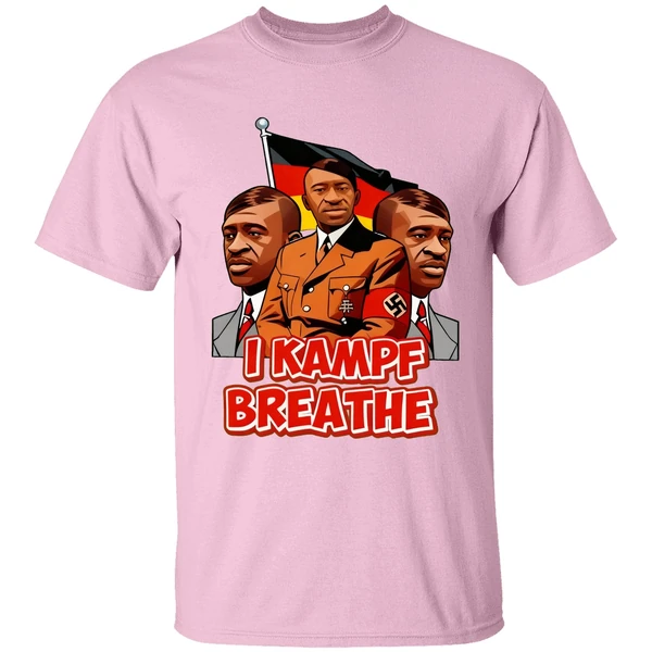 george floyd hitler i kampf breathe shirt lightpink