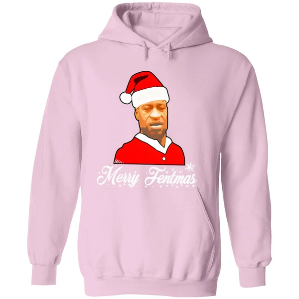 George Floyd Santa Merry Fentmas Christmas Hoodie - Image 5