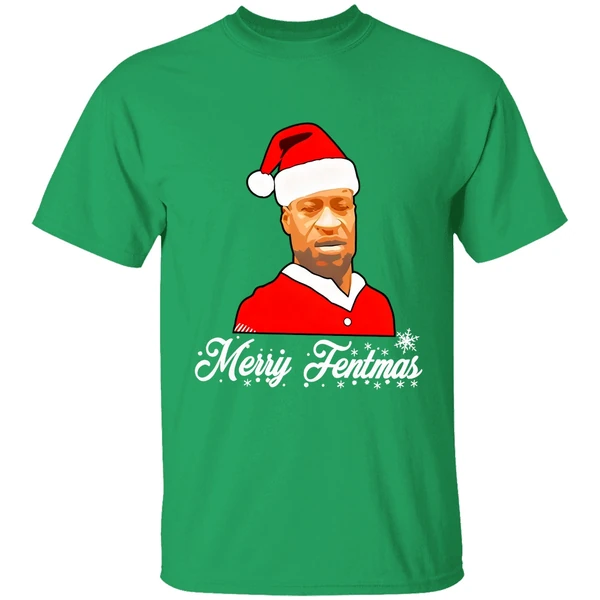 George Floyd Santa Merry Fentmas Christmas Shirt - Image 2