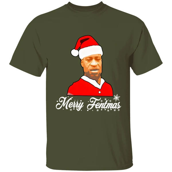 George Floyd Santa Merry Fentmas Christmas Shirt - Image 4