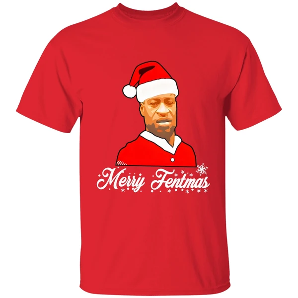 George Floyd Santa Merry Fentmas Christmas Shirt - Image 7