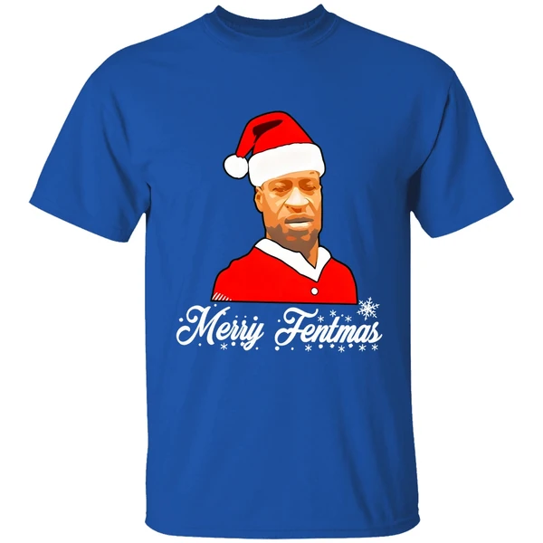 George Floyd Santa Merry Fentmas Christmas Shirt - Image 8
