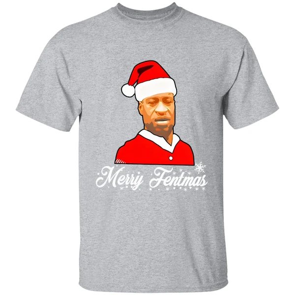 George Floyd Santa Merry Fentmas Christmas Shirt - Image 9