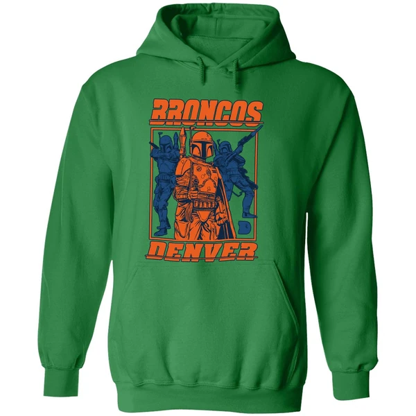 George Lucas Boba Fett Broncos Denver Hoodie - Image 2