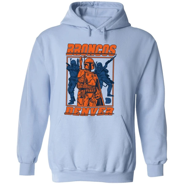 George Lucas Boba Fett Broncos Denver Hoodie - Image 4
