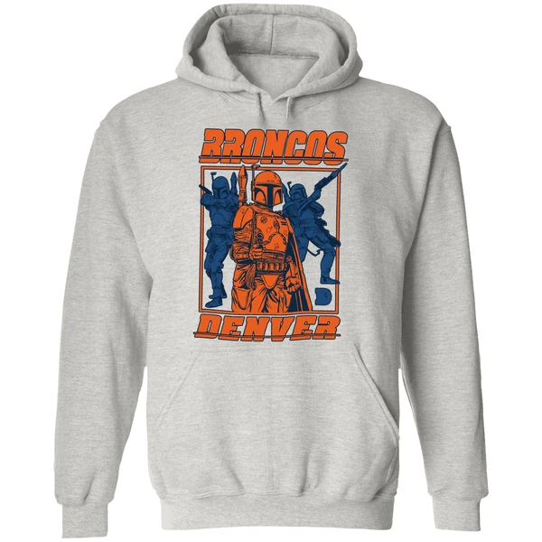 George Lucas Boba Fett Broncos Denver Hoodie - Image 9