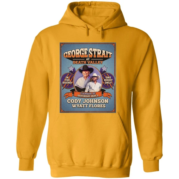 George Strait At Death Valley Clemson Sc Saturday May 2 Doy Johnson Wyatt Flores Hoodie
