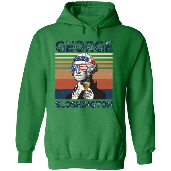 George Washington George Sloshington Hoodie - Image 2