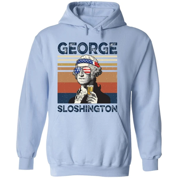 George Washington George Sloshington Hoodie - Image 4
