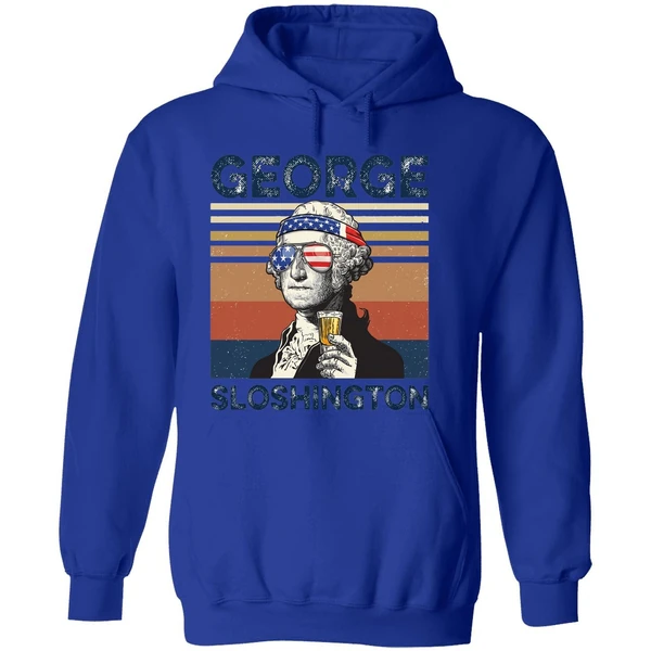 George Washington George Sloshington Hoodie - Image 7