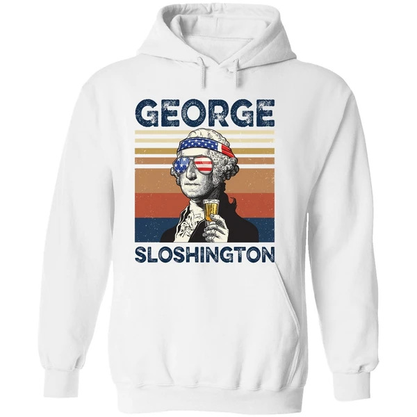 George Washington George Sloshington Hoodie - Image 8