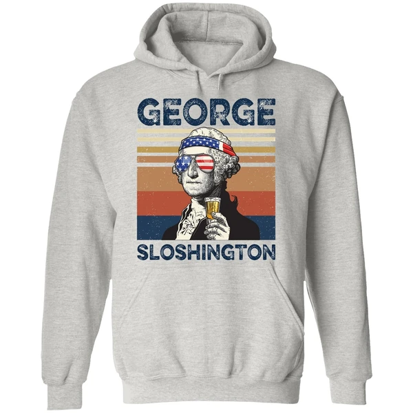 George Washington George Sloshington Hoodie - Image 9