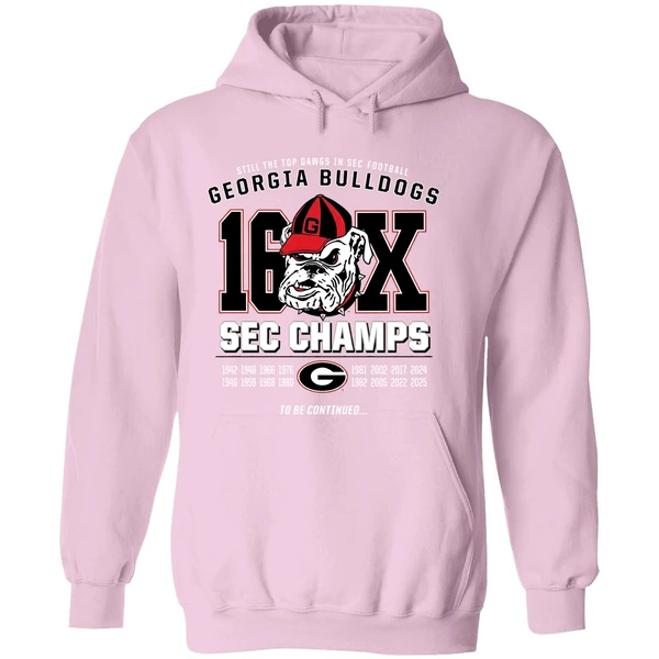 Georgia Bulldogs 16x Sec Football Champions Hoodie - Image 5