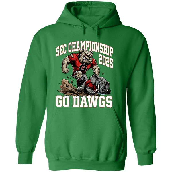 Georgia Bulldogs Beat Alabama Crimson Tide Sec Championship 2025 Go Dawgs Hoodie - Image 2