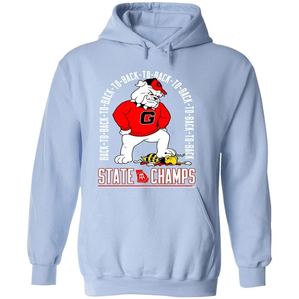 Georgia Bulldogs Beat Georgia Tech Yellow Jackets Back To Back State Champs Hoodie - Image 4