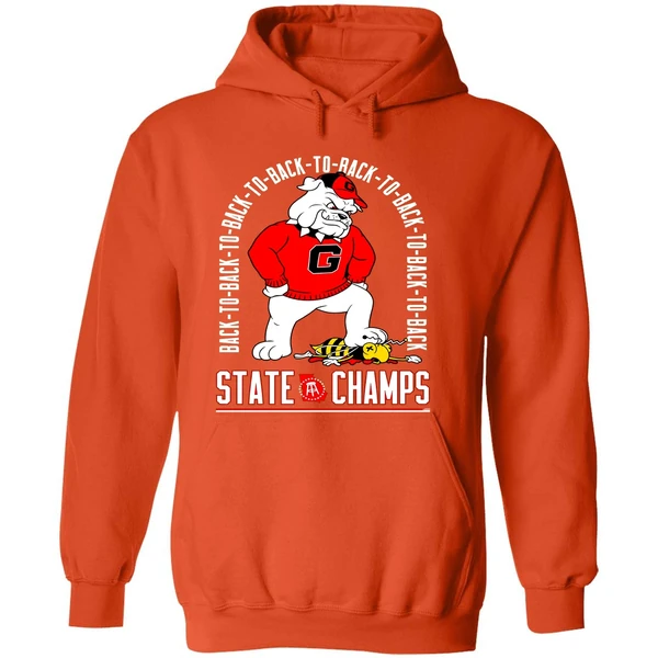 Georgia Bulldogs Beat Georgia Tech Yellow Jackets Back To Back State Champs Hoodie - Image 6