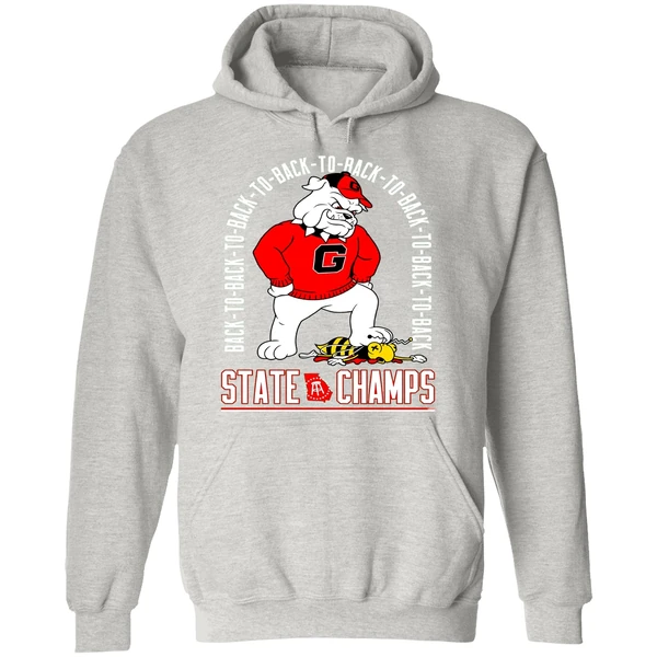 Georgia Bulldogs Beat Georgia Tech Yellow Jackets Back To Back State Champs Hoodie - Image 9