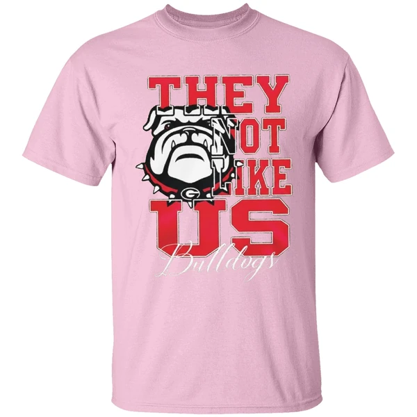 georgia bulldogs football they not like us shirt lightpink