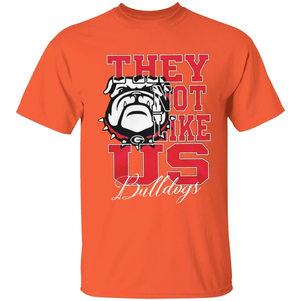 georgia bulldogs football they not like us shirt orange