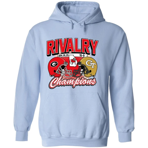 Georgia Bulldogs Georgia Tech Yellow Jackets Rivalry Winner 2025 Champions Hoodie - Image 4