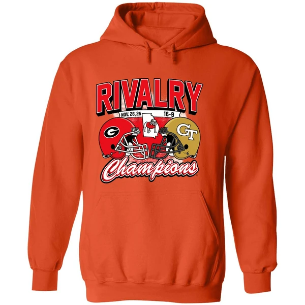 Georgia Bulldogs Georgia Tech Yellow Jackets Rivalry Winner 2025 Champions Hoodie - Image 6