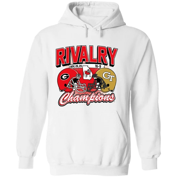 Georgia Bulldogs Georgia Tech Yellow Jackets Rivalry Winner 2025 Champions Hoodie - Image 8