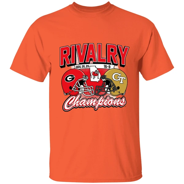 Georgia Bulldogs Georgia Tech Yellow Jackets Rivalry Winner 2025 Champions Shirt - Image 6