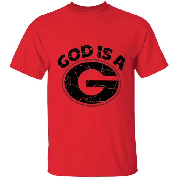 Georgia Bulldogs God Is A G Ask Me About My Testimony 2 Sided Shirt - Image 4