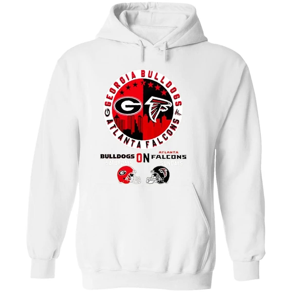 Georgia Bulldogs On Saturday Atlanta Falcons On Sunday Hoodie - Image 8