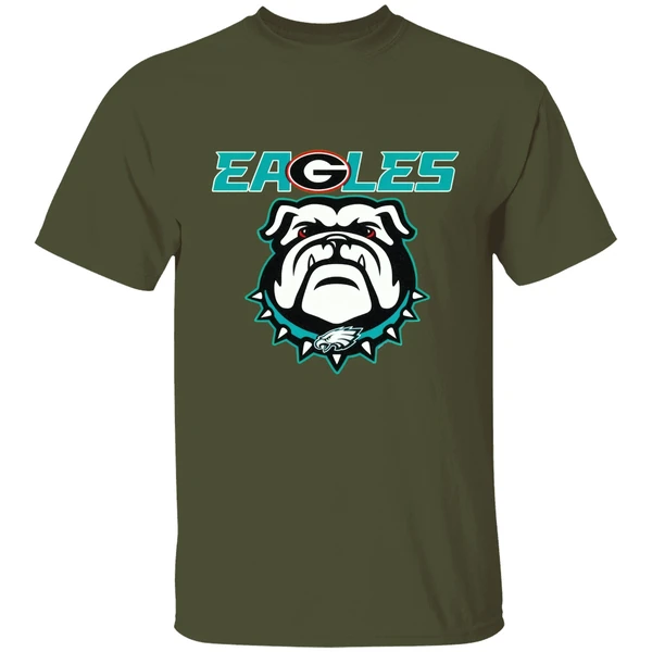 Georgia Bulldogs Philadelphia Eagles Shirt - Image 3