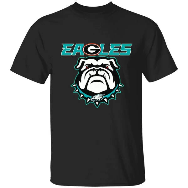 Georgia Bulldogs Philadelphia Eagles Shirt - Image 9