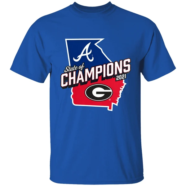 Georgia Bulldogs Vs Atlanta Braves 2021 National Champions Shirt - Image 7