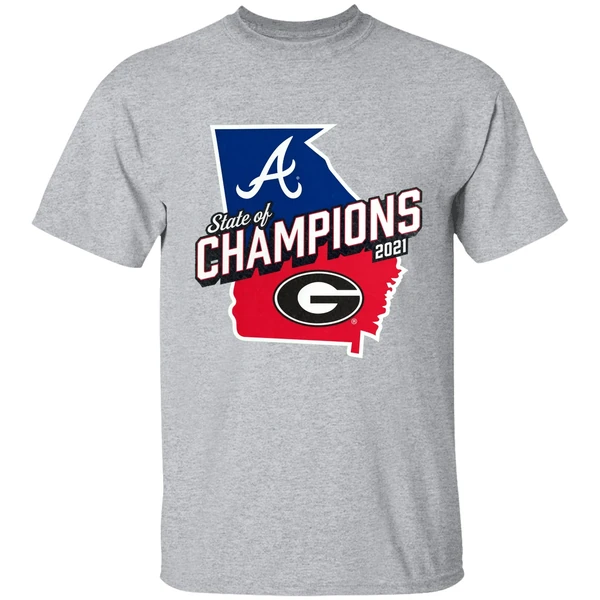 Georgia Bulldogs Vs Atlanta Braves 2021 National Champions Shirt - Image 8