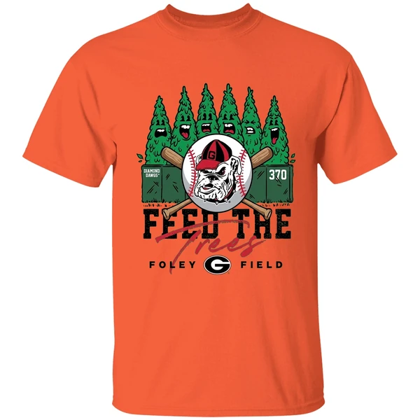 Georgia Giragia Baseball Foley Field Feed The Trees Shirt - Image 3