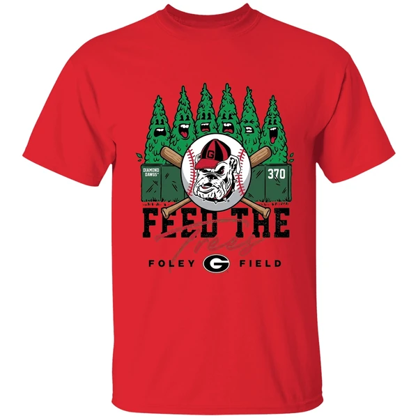 Georgia Giragia Baseball Foley Field Feed The Trees Shirt - Image 4