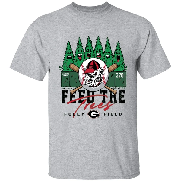 georgia giragia baseball foley field feed the trees shirt sportgrey